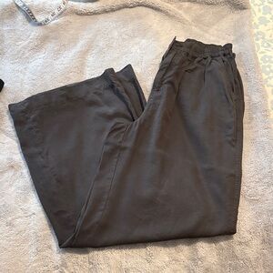 EUC Women’s aerie Steel Gray Wide Leg Pants Size Small Long